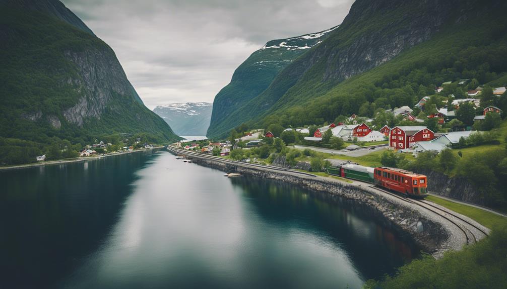 beautiful train route norway