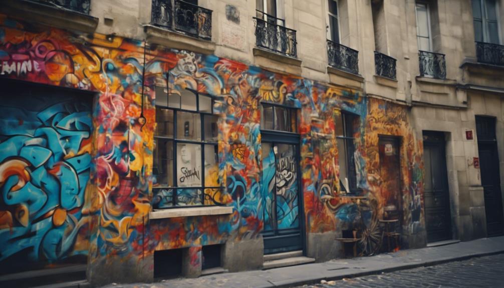 colorful murals brighten paris