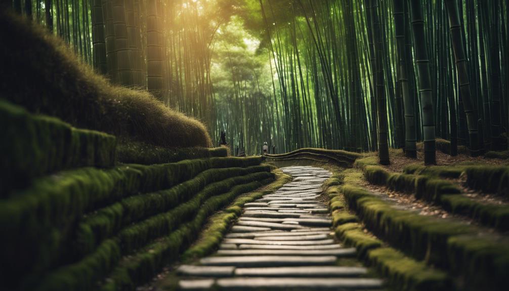 exploring the arashiyama forest