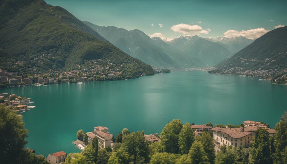 scenic lake in switzerland