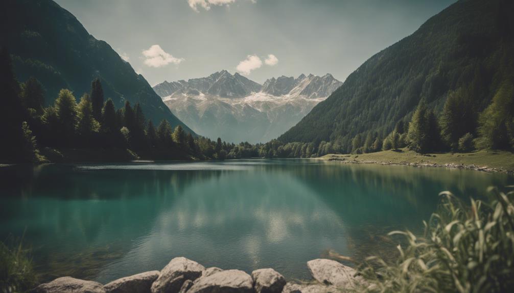 serene lakes in italian alps
